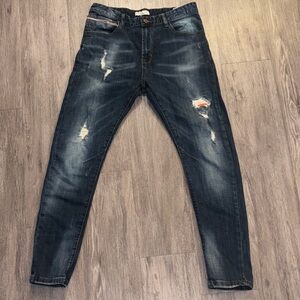 Stylish Men's Skinny Fit Jeans in Blue